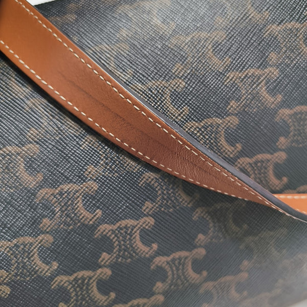 TRIOMPHE CANVAS Medium Coated Canvas Brown