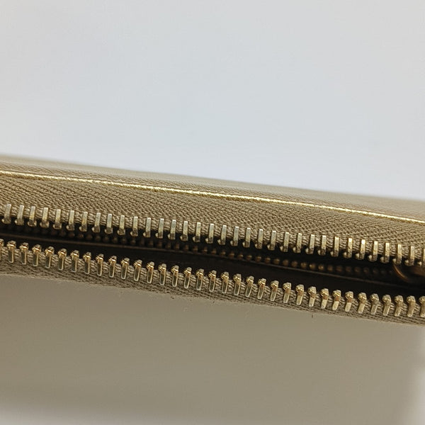 Saffiano Calfskin Wallet Gold