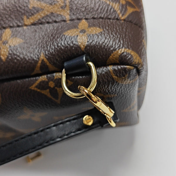 PALM SPRINGS Mini Monogram Coated Canvas Brown