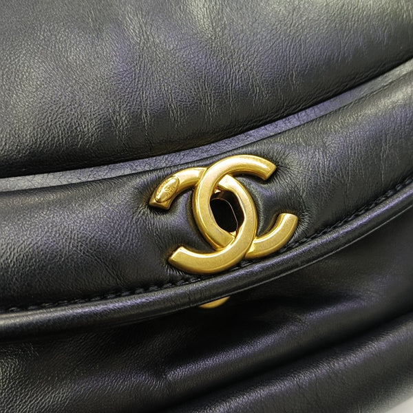 Vintage Puffy Lambskin Black