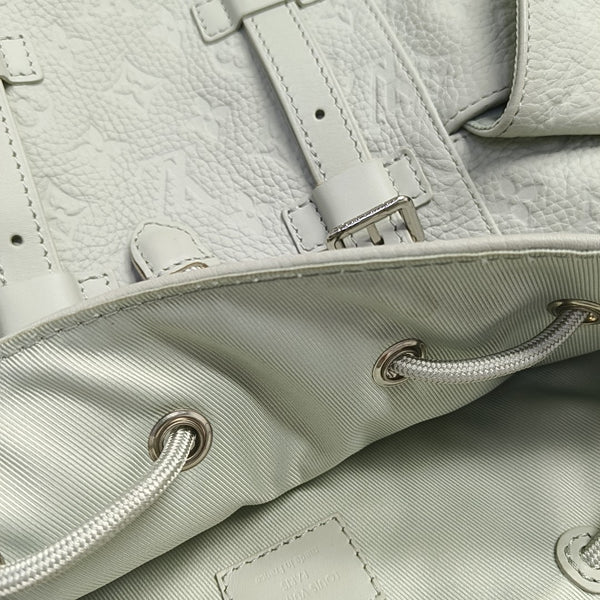 CHRISTOPHER PM Monogram Calfskin Green
