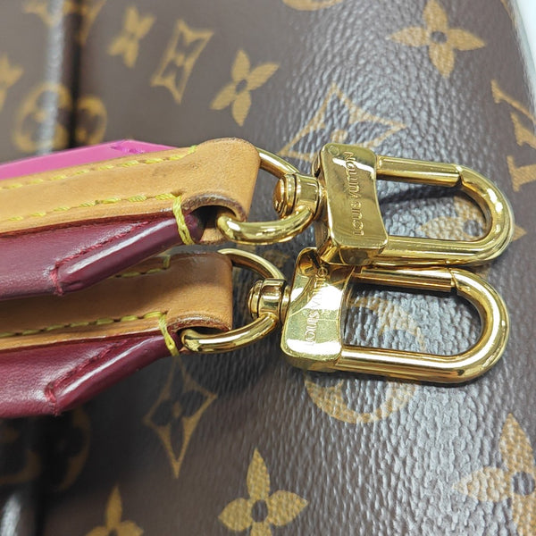 CLUNY PM Monogram Coated Canvas Brown