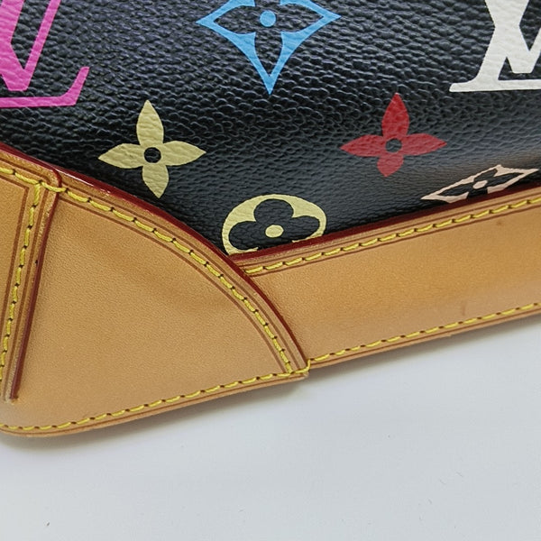 LV × TM SHARLEEN MM Monogram Coated Canvas Black