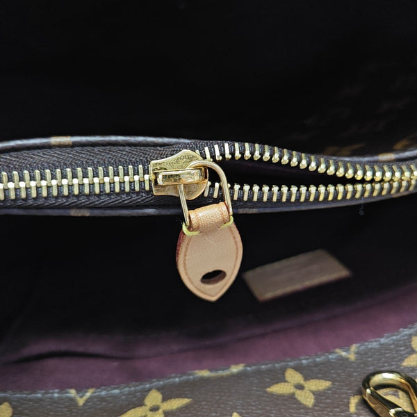 MONTAIGNE Monogram Coated Canvas Brown