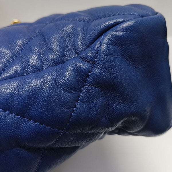 CHANEL 19 Large Quilted Lambskin Blue