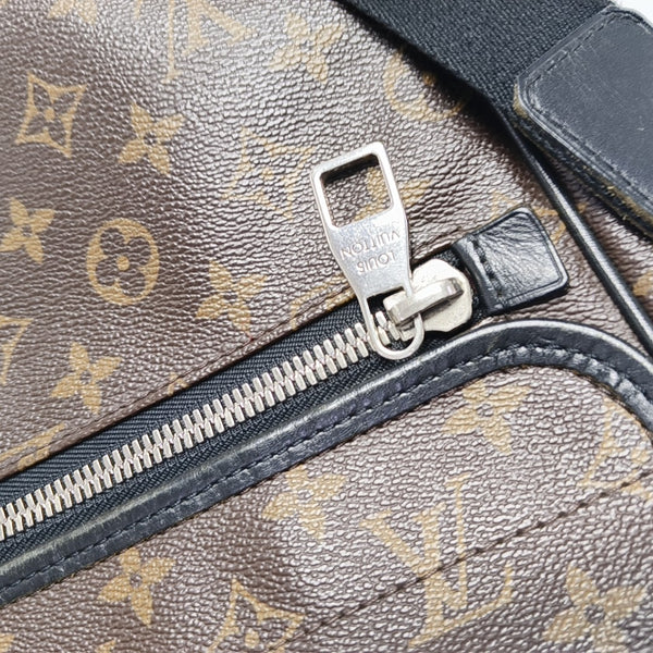BASS Monogram Coated Canvas Brown