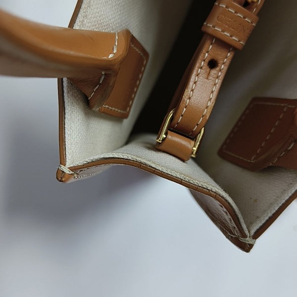 CABAS CELINE Mini Canvas White