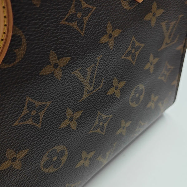 SAC PLAT BB Monogram Coated Canvas Brown