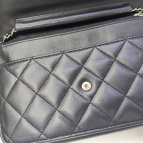 WOC Quilted Lambskin Black