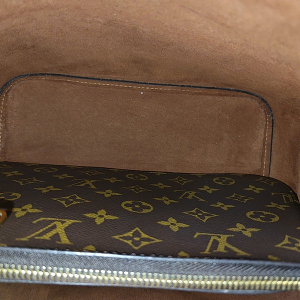 NÉONOÉ MM Monogram Coated Canvas Brown