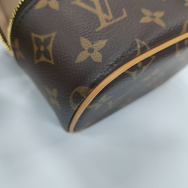 NICE Super Mini Monogram Coated Canvas Brown