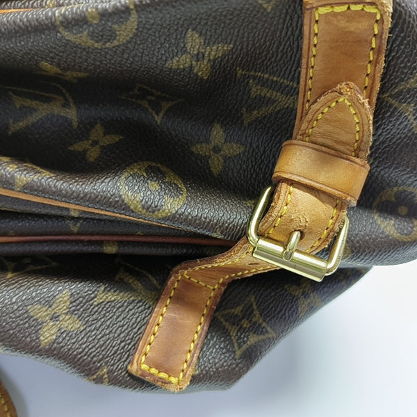 SAUMUR 35 Monogram Coated Canvas Brown