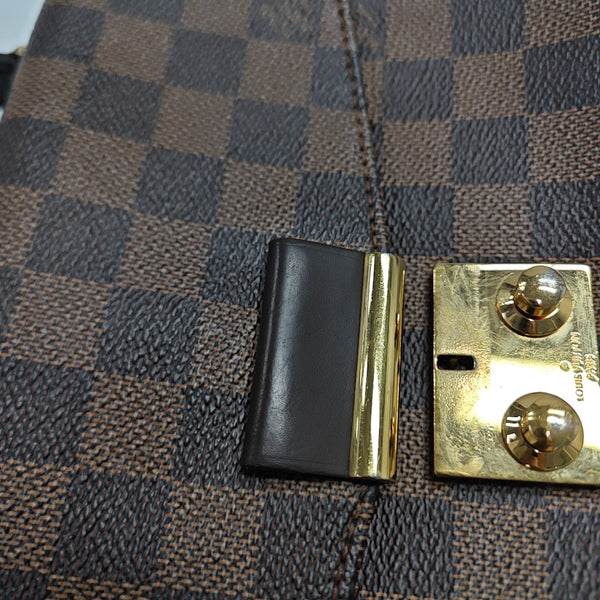 CROISETTE Damier Ebene Coated Canvas Brown