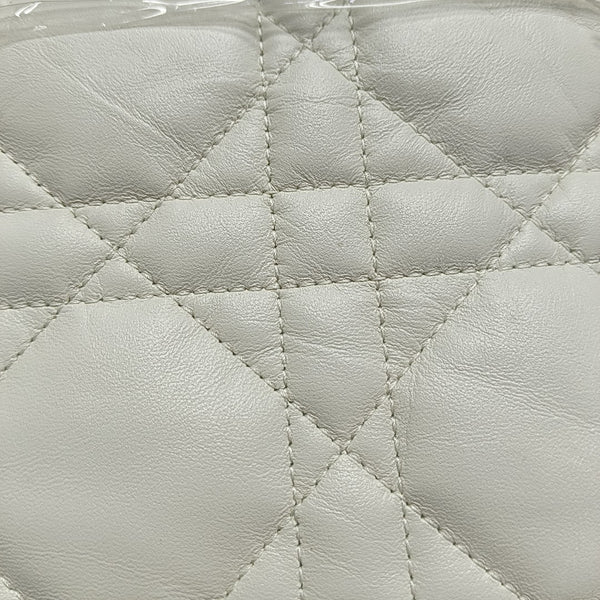 Miss Caro Mini Cannage Lambskin White