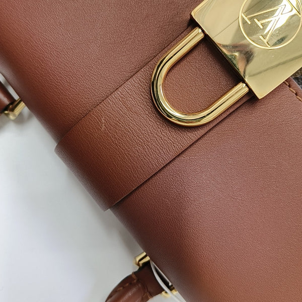 LOCKY BB Monogram Coated Canvas Brown