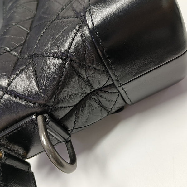GABRIELLE Small Quilted Calfskin Black