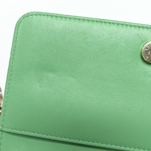 BOY CHANEL WOC Quilted Calfskin Green