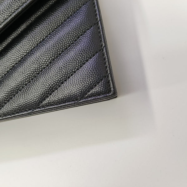 MONOGRAM WOC Chevron Calfskin Black