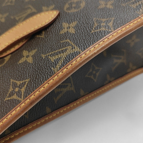 POPINCOURT Monogram Coated Canvas Brown