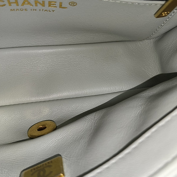 CLASSIC FLAP Mini Quilted Lambskin Gray