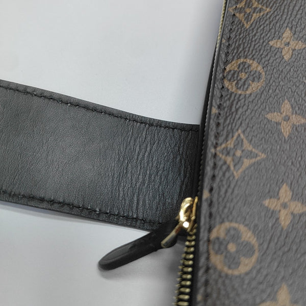 TRUNK Monogram Coated Canvas Brown