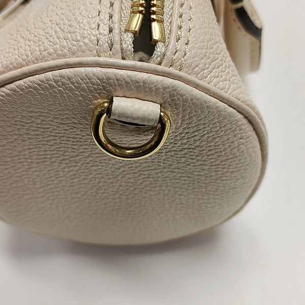PAPILLON PM Monogram Calfskin White