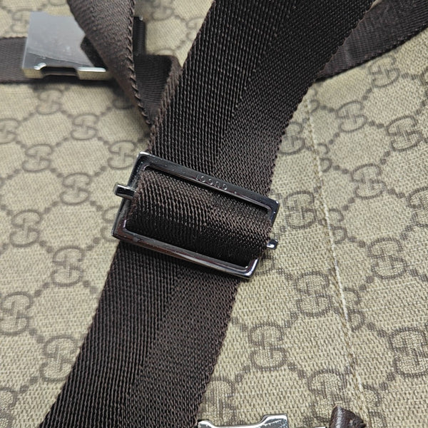 Monogram Coated Canvas Shoulder Bag Black
