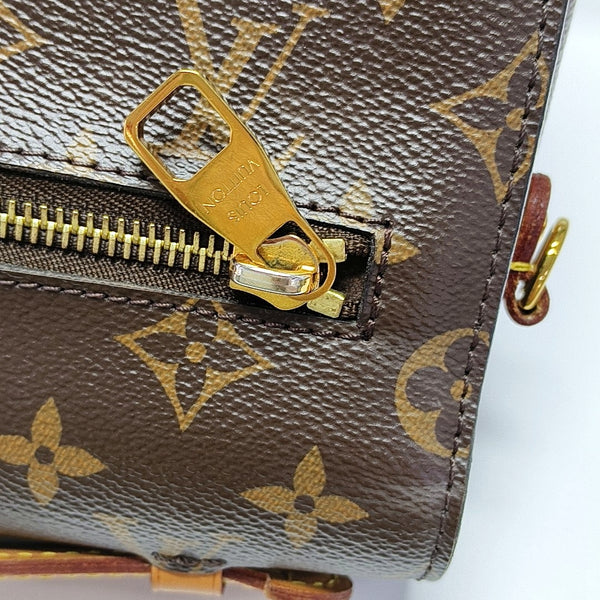 MÉTIS MM Monogram Coated Canvas Brown