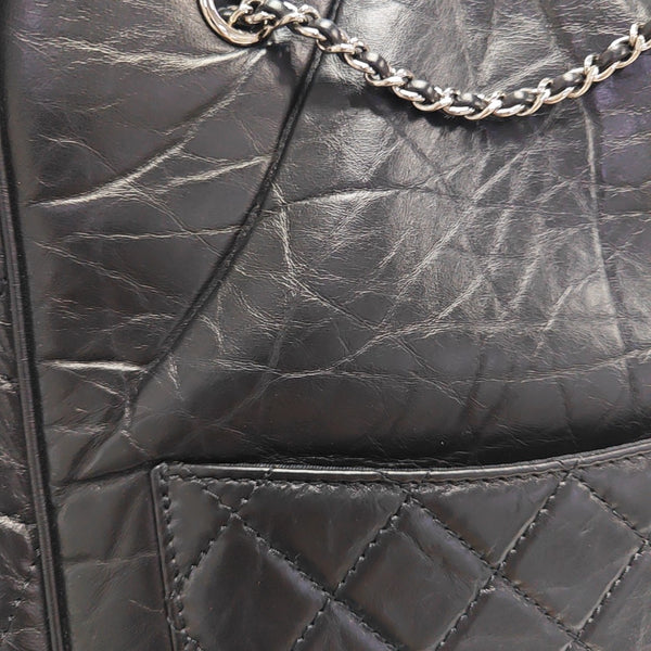 Quilted Calfskin Shoulder Bag Black