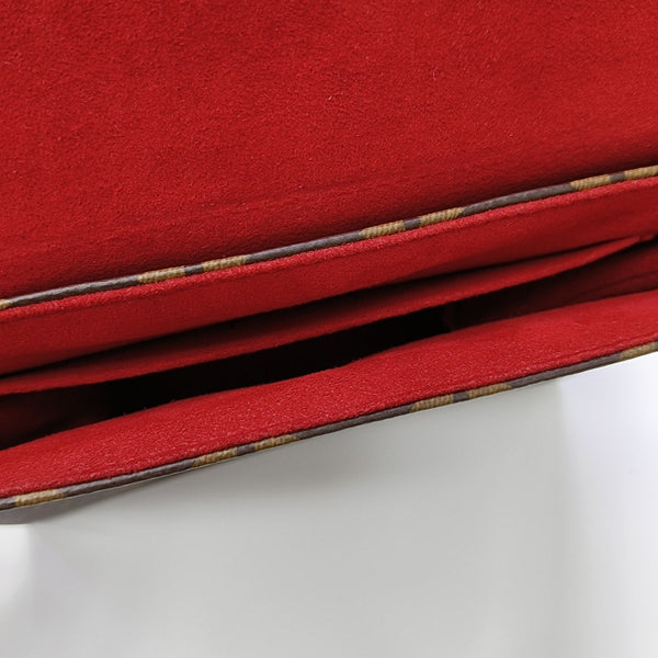 LOCKY BB Monogram Coated Canvas Red