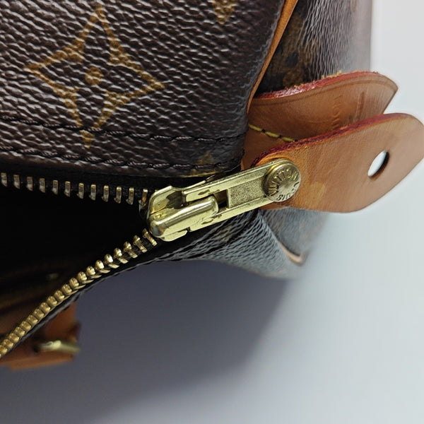 SPEEDY 30 Monogram Coated Canvas Brown