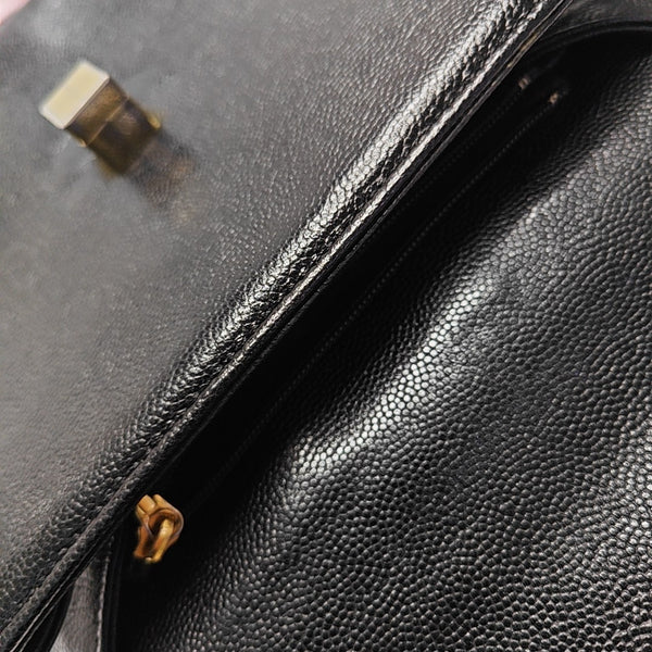 Calfskin Shoulder Bag Black