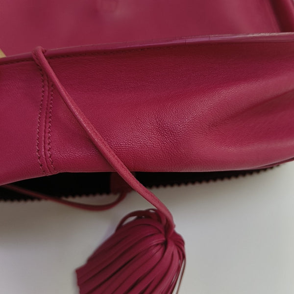 Calfskin Shoulder Bag Red