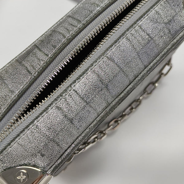 SOFT TRUNK Mini Damier Special Material Silver