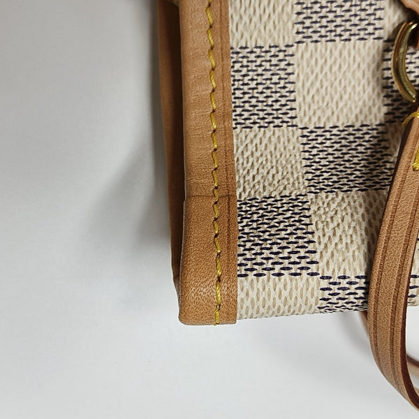 NEVERFULL MM Damier Azur Coated Canvas Beige