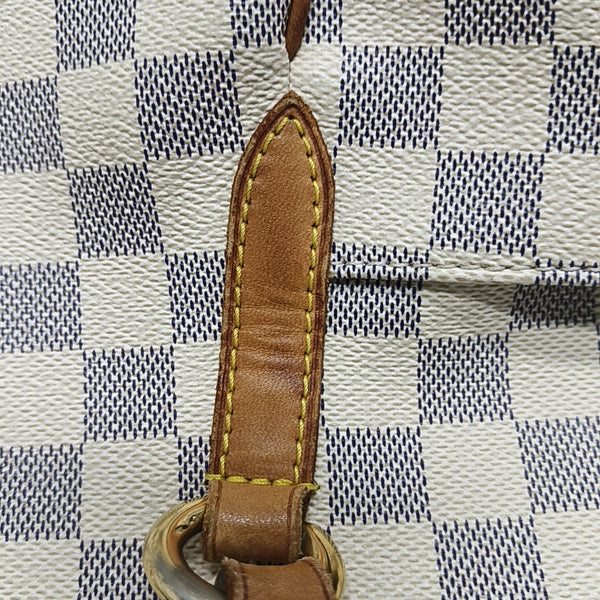TOTALLY MM Damier Azur Coated Canvas White