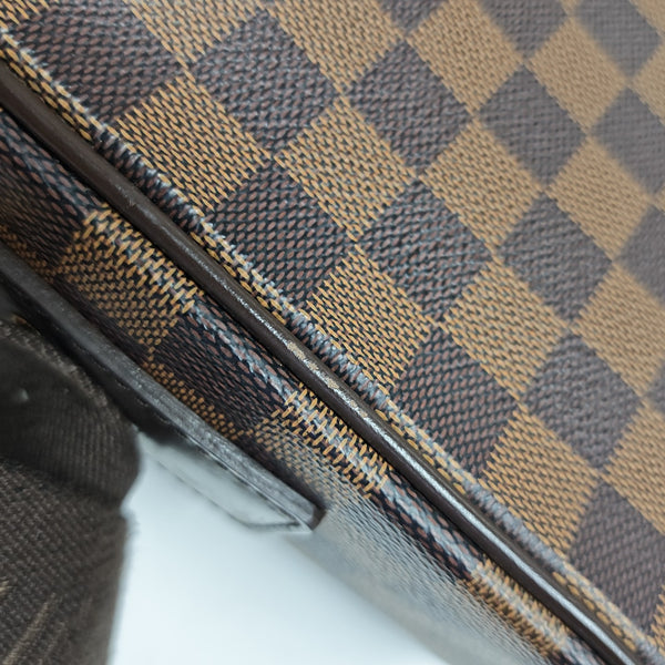 SHELTON MM Damier Ebene Coated Canvas Brown