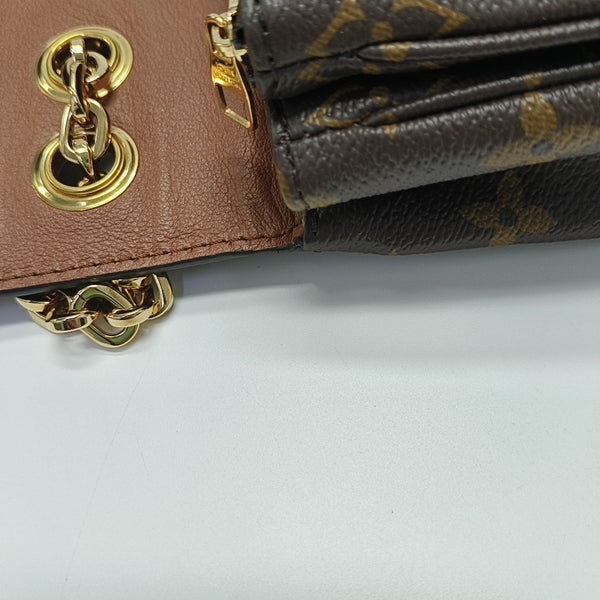 MARCEAU Monogram Coated Canvas Brown