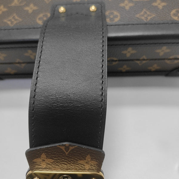 PETITE MALLE Monogram Coated Canvas Brown