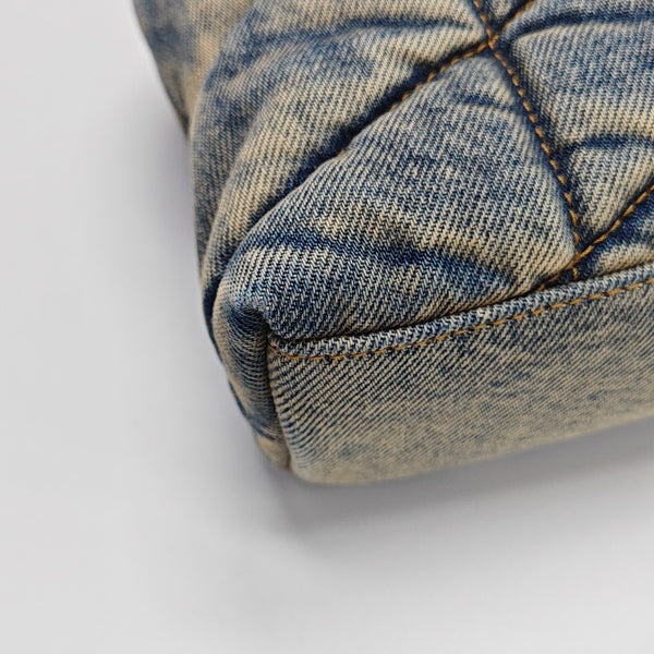 PUFFER Mini Quilted Denim Blue