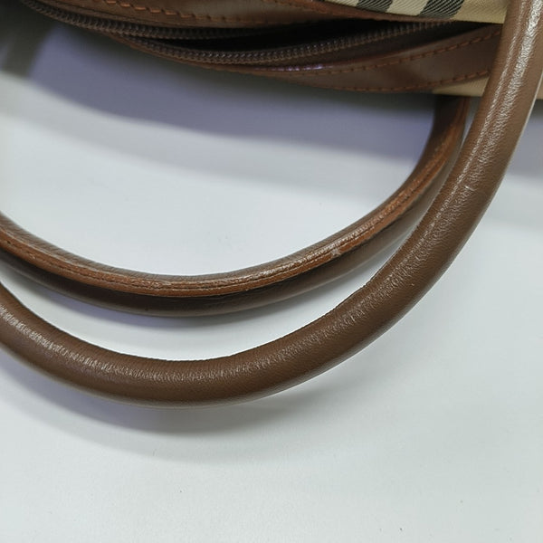 Canvas Top Handle Bag Beige