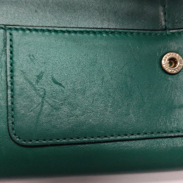 SERPENTI FOREVER Calfskin Green Wallet