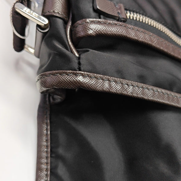 Nylon Shoulder Bag Black