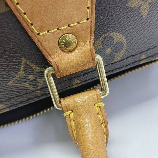 SPEEDY 30 Monogram Coated Canvas Brown