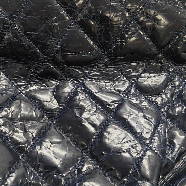 Quilted Calfskin Tote Bag Blue