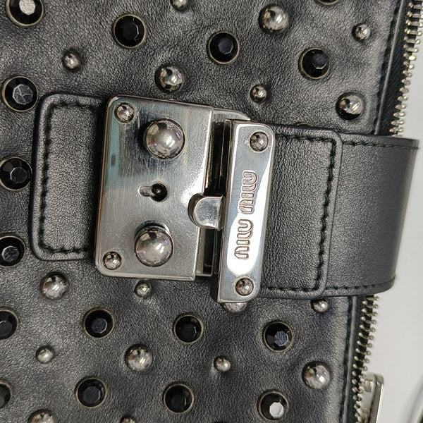 Calfskin Shoulder Bag Black