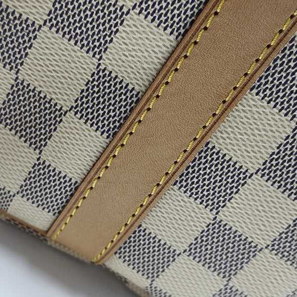 SPEEDY 25 Damier Azur Coated Canvas White
