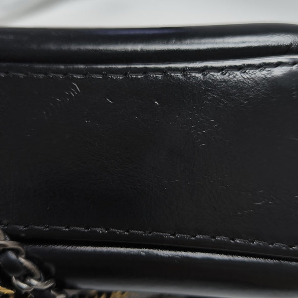 GABRIELLE Small Quilted Vintage Calf Black