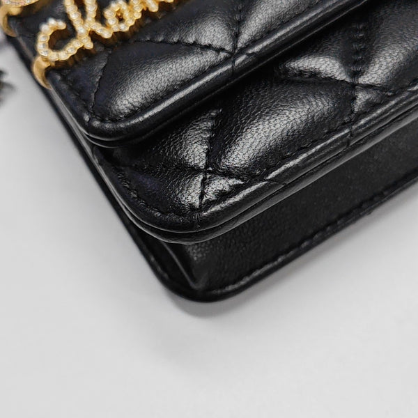 WOC Quilted Lambskin Black