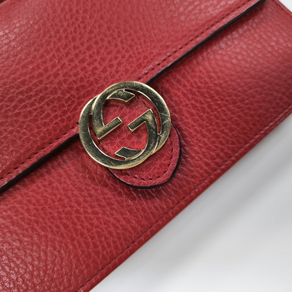 Calfskin Shoulder Bag Red